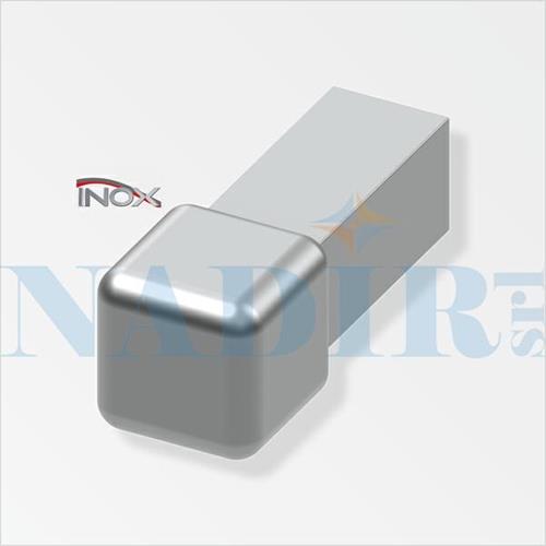 CAPSULA QUADRA INOX LUCIDO H.12.5