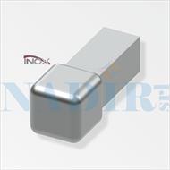 CAPSULA QUADRA INOX LUCIDO H.12.5