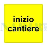 SEGNALE INIZIO CANTIERE CM.60X40 FIG.455 CLASSE 1