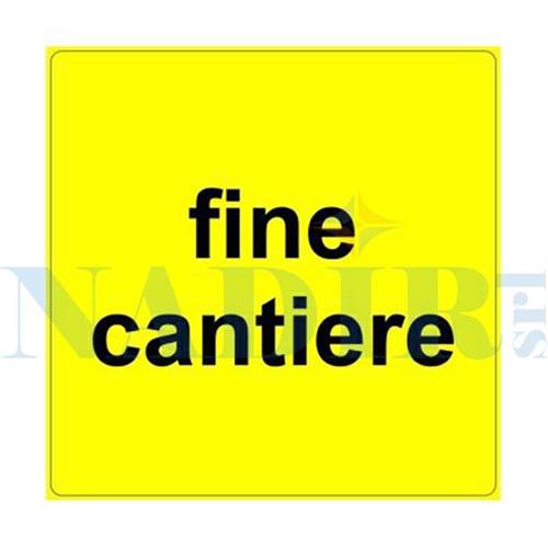 SEGNALE FINE CANTIERE CM.60X40 FIG.460 CLASSE 1