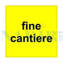 SEGNALE FINE CANTIERE CM.60X40 FIG.460 CLASSE 1