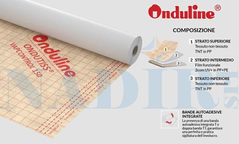 ONDULINE SCHERMO FRENO VAPORE VAPCONTROL150 SD 5 MT.1.5X50