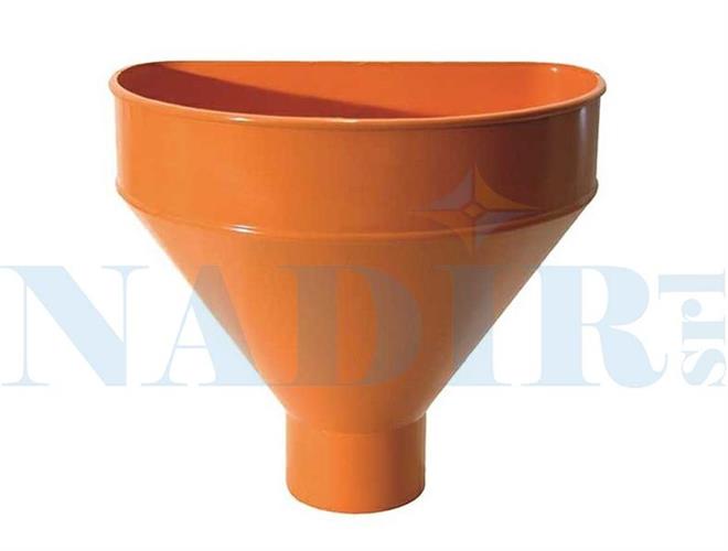 RACCOGLITORE MONOLITICO PLUVIALE PVC ARANCIO ø80/100