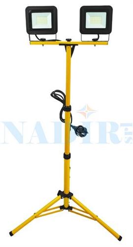 PROIETTORE A LED SU TREPPIEDE 2X W.100 15000LUMEN
