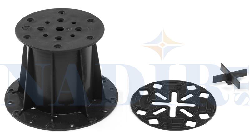 KIT COMPLETO 20 PZ SUPPORTO PAVIMENTO GALLEGGIANTE 82-135 MM