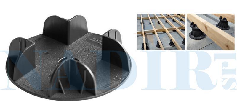 KIT 20 PZ SUPPORTO PER LISTELLO LEGNO 4/5CM PAVIMENTO GALLEGGIANTE