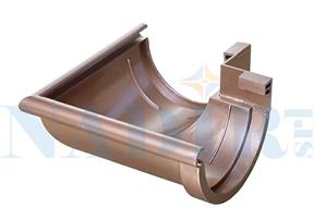 ANGOLO UNIVERSALE 90° PER GRONDA CON GUARNIZIONI PVC RAMATO