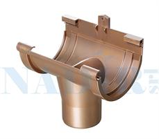 RACCORDO DI SCARICO PER GRONDA CON GUARNIZIONI  PVC RAMATO ø80