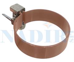 COLLARE A BRIDA TUBO PER GRONDA PVC RAMATO ø80