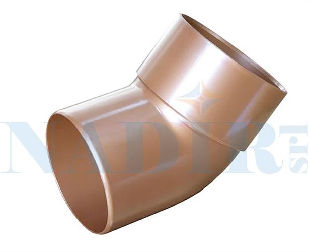 CURVA 45° GRONDA PVC RAMATO ø80
