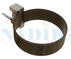 COLLARE A BRIDA TUBO PER GRONDA PVC TESTA DI MORO ø80