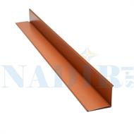 LAMIERINO BORDATURA LATERALE TEGOLE COPERTURA CM.15X15 TERRACOTTA