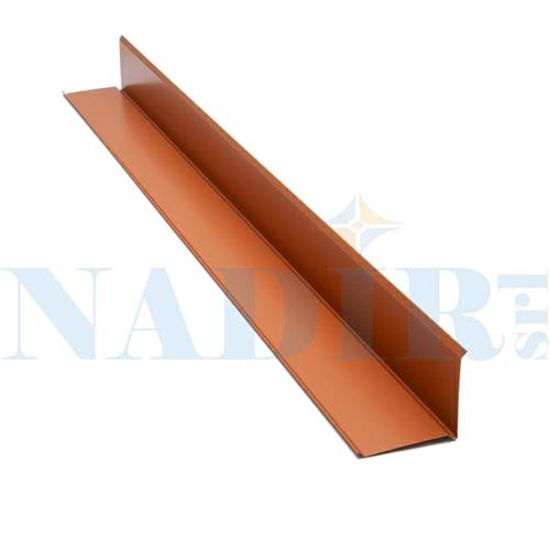 LAMIERINO BORDATURA LATERALE TEGOLE COPERTURA CM.9X9 TERRACOTTA