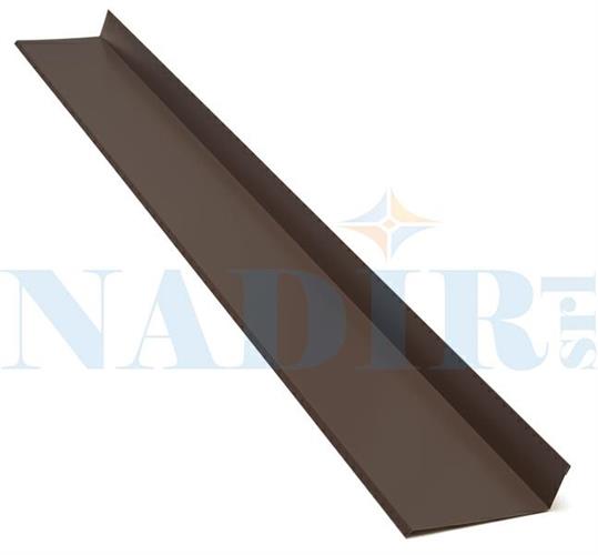 SCOSSALINA LAMIERINO RACCORDO PARETE-FALDA CM.16X6 TESTA DI MORO