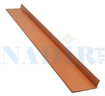 SCOSSALINA LAMIERINO RACCORDO PARETE-FALDA CM.16X6 TERRACOTTA