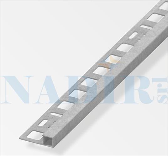 PROFILO JOLLY QUADRO ALLUM. H10 EFFETTO PIETRA CEMENTO CM.250