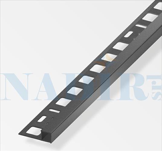 PROFILO JOLLY QUADRO ALLUM. H10 EFFETTO PIETRA ANTRACITE CM.250