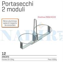 PORTA SECCHIO ACCIAIO 2 MODULI C.S.C. ART.12
