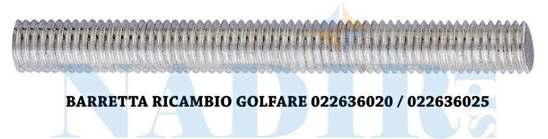 BARRETTA RICAMBIO GOLFARE PONTEGGI FEMMINA M12X90