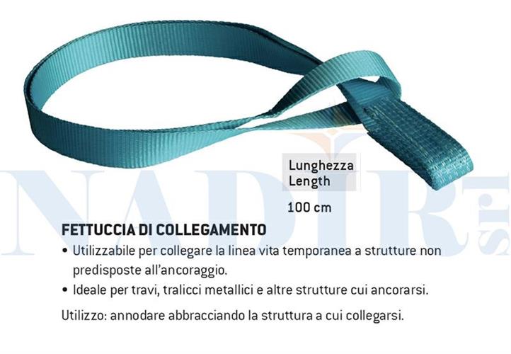 FETTUCCIA DI COLLEGAMENTO ALLA LINEA VITA PROVVISORIA