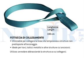FETTUCCIA DI COLLEGAMENTO ALLA LINEA VITA PROVVISORIA