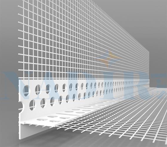 PROFILO GOCCIOLATOIO PER ARCHI CON RETE SHLT-KL CM.250