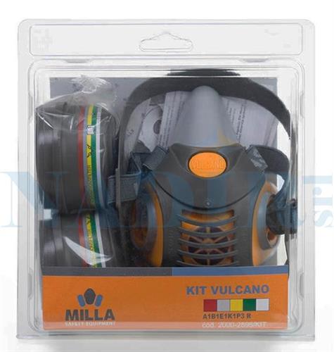 KIT RESPIRATORE VULCANO ART.2595 BLISTER CON FILTRI A1B1E1K1 P3R