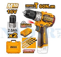NUOVO TRAPANO AVVITATORE INGCO 16V 2X2.0AH 60Nm