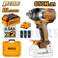 AVVITATORE MASSA BATTENTE 1/2 INGCO 850NM CIWLI2085 2X4.0 AH
