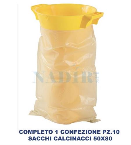 PROMO IMBUTONE ICS RIEMPIMENTO SACCHI CALCINACCI + 1CF 10PZ 50X80