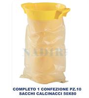 PROMO IMBUTONE ICS RIEMPIMENTO SACCHI CALCINACCI + 1CF 10PZ 50X80