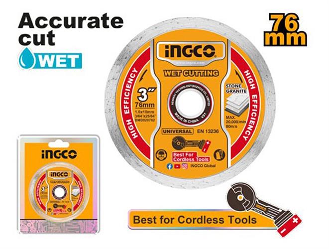 miniDISCO ABRASIVO DIAMANTATO ø76MM PER MINI SMERIGLIATRICE INGCO