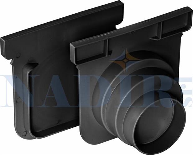 TAPPO SINGOLO PER CANALETTA NERA 20X100 H.150 SAB