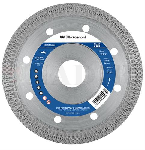 DISCO DIAMANTATO LASER PER GRES ø115X1.2 WORKDIAMOND