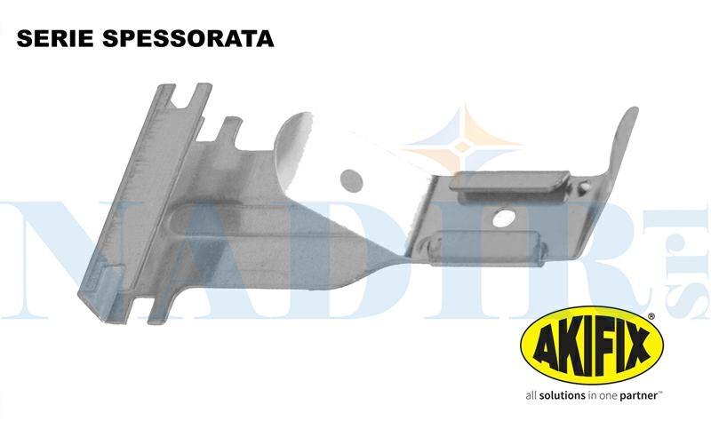 GANCIO SOSPENSIONE CON MOLLE BORDI ARROTONDATI AKIFIX NAMCSU38001