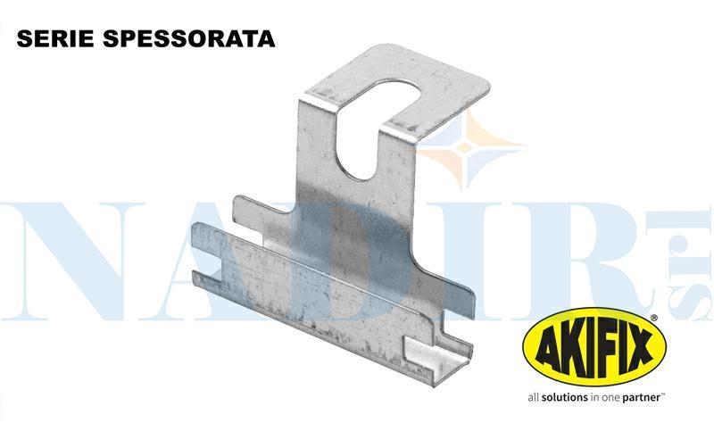 GANCIO ORTOGONALE 50X27MM BORDI ARROTONDATI AKIFIX NAMCSU40001