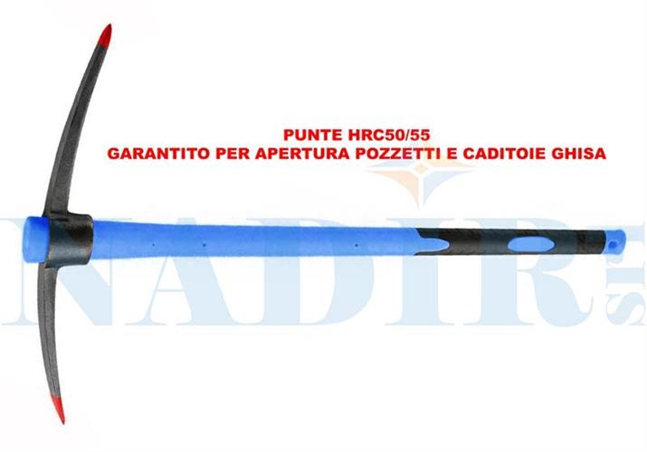 PICCONE ACCIAIO PENNA E PUNTA HRC GR.1500 MANICO FIBRA DI VETRO