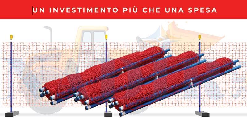 ROLL ONE RECINZIONE MOBILE CANTIERE H.200X15MT MAGLIA CM.7X7