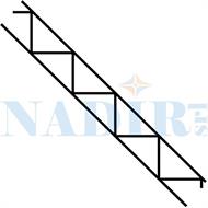 TRALICCIO METALLICO STRUTTURALE MURATURE BLOCCHI CM.25 H.305CM