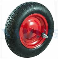 RUOTA CARRIOLA ø350X8 ASSE CM.26 PNEUMATICA SERIE TOP QUALITY