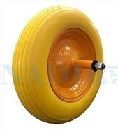 RUOTA CARRIOLA ø390X8 ASSE CM.26 INFORABILE SERIE TOP QUALITY