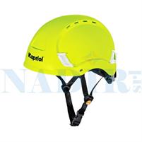 CASCO DA PONTEGGIATORE IN QUOTA COLORE GIALLO FLUO