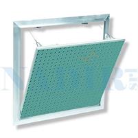 BOTOLA CARTONGESSO SHARK DRY LINE CON FORI LASTRA BIANCA CM.40X40