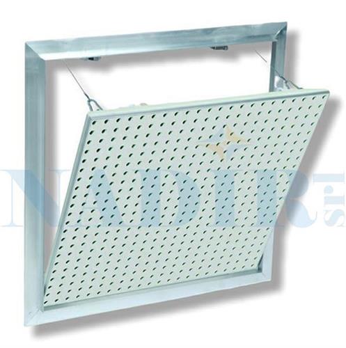 BOTOLA CARTONGESSO SHARK DRY LINE CON FORI LASTRA BIANCA CM.60X60