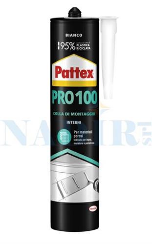 ADESIVO DI MONTAGGIO BASE ACQUA PATTEX PRO100 PANNELLI DECORATIVI