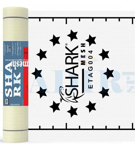 RETE FIBRA VETRO BIANCA SHARKmesh160 CERTIFICATA MT.1X50