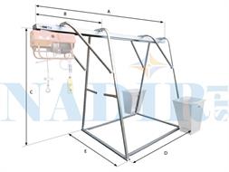 CAVALLETTO PER ELEVATORE OFFICINE IORI DM500E PORTATA KG.500