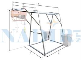 CAVALLETTO PER ELEVATORE OFFICINE IORI DM500E PORTATA KG.500