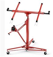 ALZALASTRA TELESCOPICO A CREMAGLIERA CON RUOTE H.330MAX PORTATA 68KG