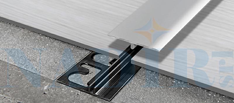 PROFILO ALLUMINIO GIUNTO LVT-SOL 30P CM.270 COLORE ALLUMINIO ARGENTO